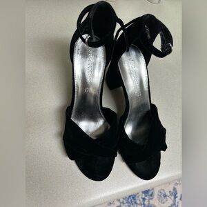 Joe Fresh Black Velvet Heels